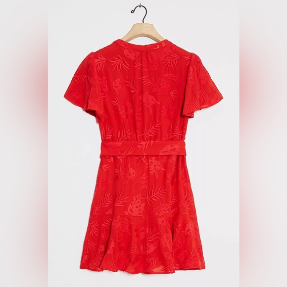 NWT ANTHROPOLOGIE RANNA GILL SCARLETTE Embroided mini dress - size XS - Picture 2 of 10
